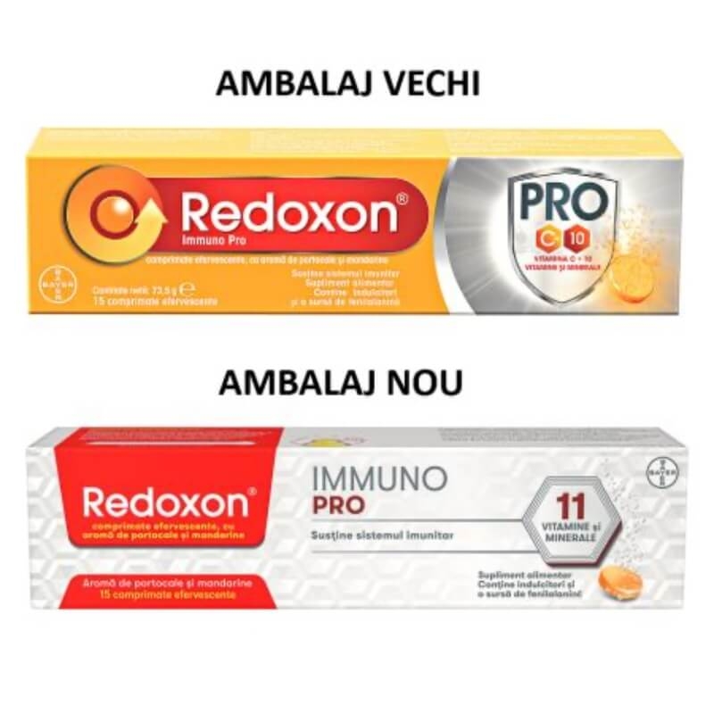 Redoxon Immuno Pro, 15 comprimate efervescente, Bayer Redoxon Immuno Pro, 15 comprimate efervescente, Bayer