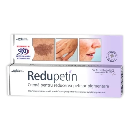 Crema pentru reducerea petelor pigmentare Redupetin, 20 ml, Zdrovit Crema pentru reducerea petelor pigmentare Redupetin, 20 ml, Zdrovit