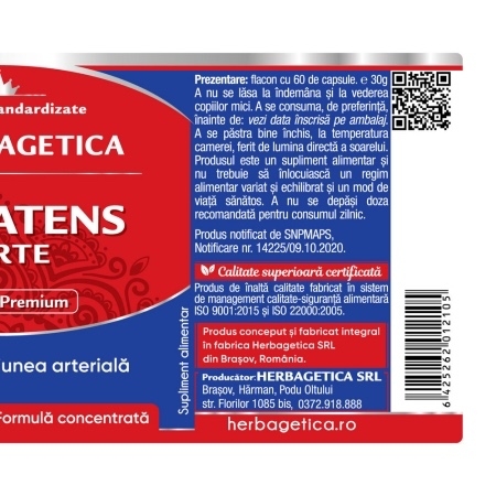 Reglatens Forte, 60 capsule, Herbagetica