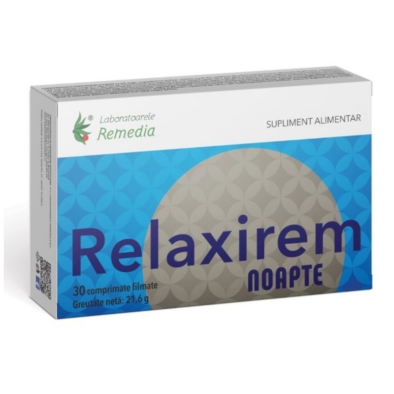 Relaxirem Noapte, 30 comprimate, Remedia