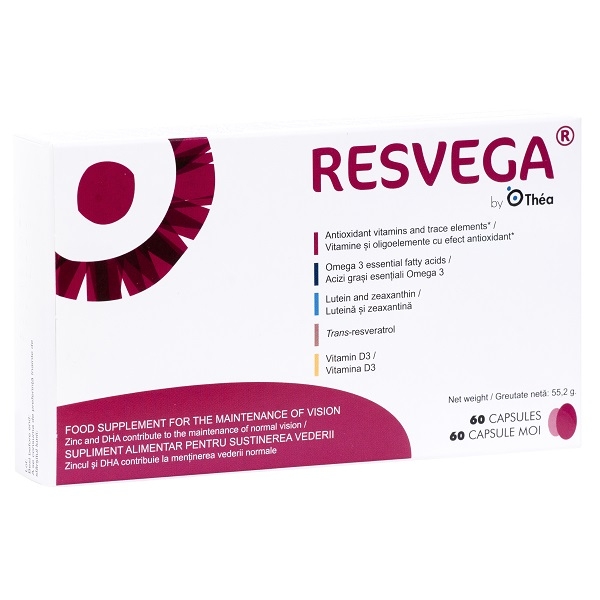 Resvega, 60 capsule moi, Thea Resvega, 60 capsule moi, Thea