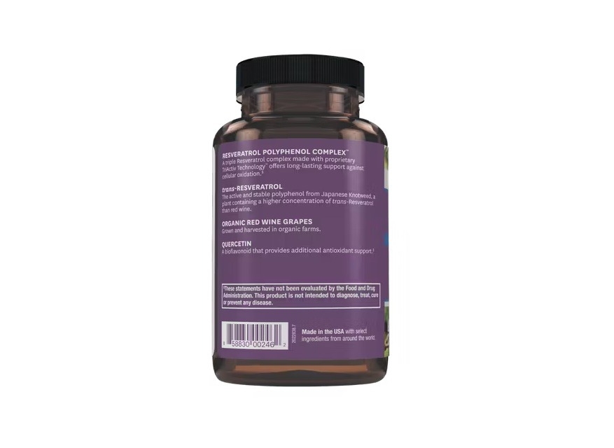 Resveratrol 500 mg si quercetina 40 mg, 60 capsule, ResVitale Resveratrol 500 mg si quercetina 40 mg, 60 capsule, ResVitale