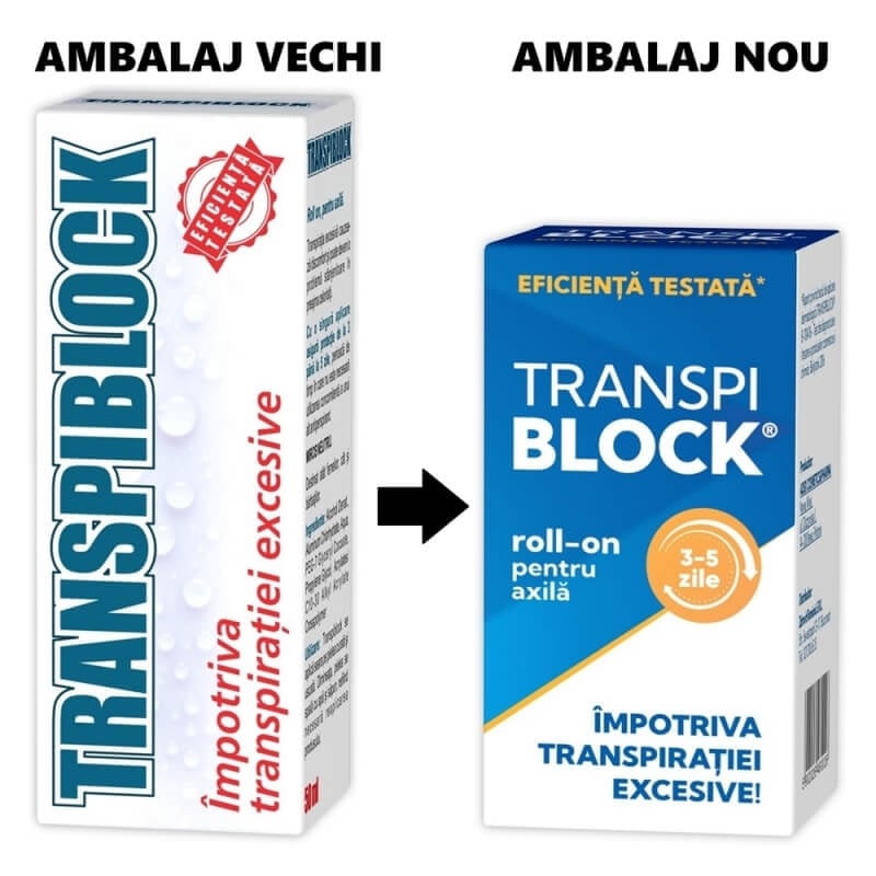 Roll-on impotriva transpiratiei excesive Transpiblock, 50 ml, Zdrovit Roll-on impotriva transpiratiei excesive Transpiblock, 50 ml, Zdrovit