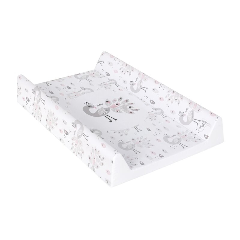 Saltea de infasat, Ceba Baby, Confort, 50x70 cm, Atasabila la patut, Fara BPA, 0 luni+, Caro White