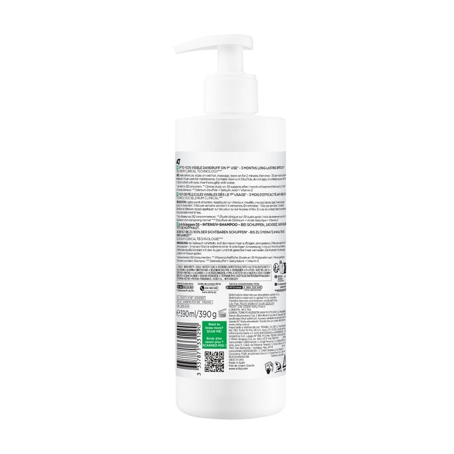 Sampon anti-matreata pentru par normal-gras Dercos, 390 ml, Vichy Sampon anti-matreata pentru par normal-gras Dercos, 390 ml, Vichy
