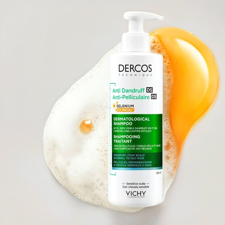 Sampon anti-matreata pentru par normal-gras Dercos, 390 ml, Vichy Sampon anti-matreata pentru par normal-gras Dercos, 390 ml, Vichy
