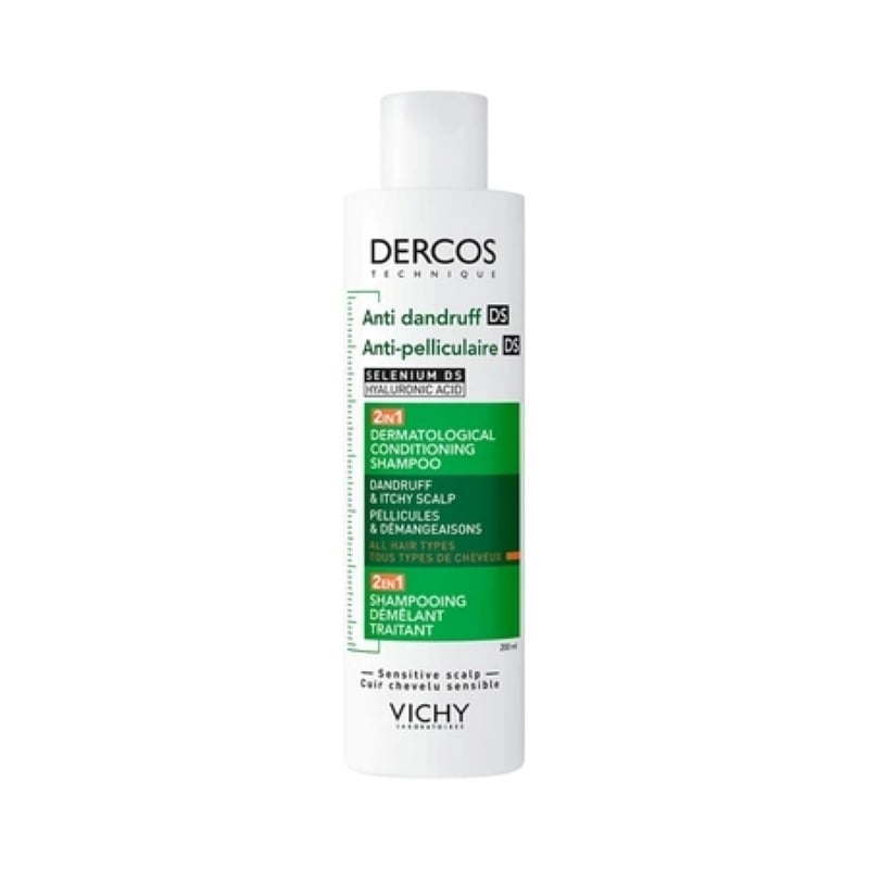 Sampon si balsam 2 in 1 anti-matreata pentru toate tipurile de par Dercos, 200 ml, Vichy Sampon si balsam 2 in 1 anti-matreata pentru toate tipurile de par Dercos, 200 ml, Vichy