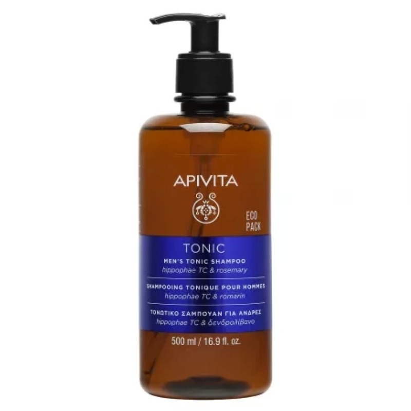 Sampon tonifiant pentru barbati, 500 ml, Apivita Sampon tonifiant pentru barbati, 500 ml, Apivita