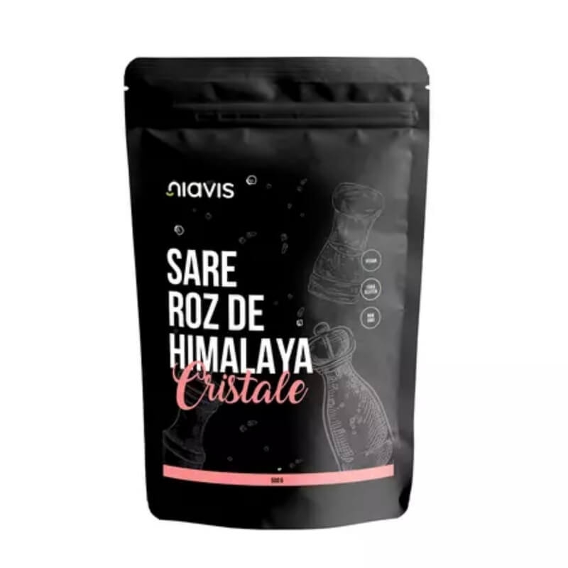 Sare roz de Himalaya cristale, 500 g, Niavis Sare roz de Himalaya cristale, 500 g, Niavis