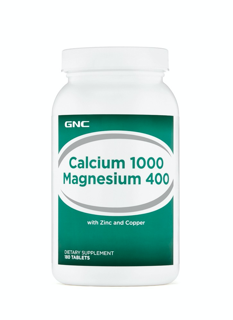 GNC - Calciu 1000 mg Magneziu 400 mg 180 tablete