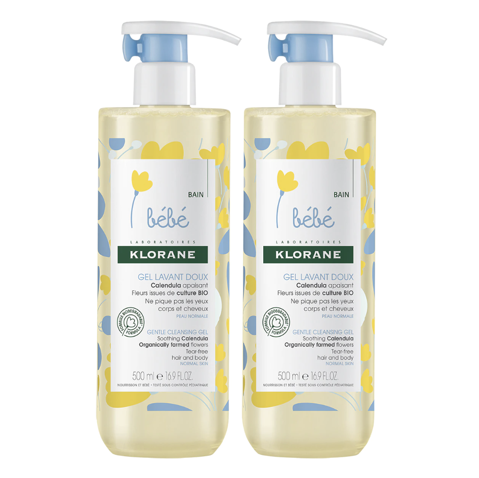 Klorane - Bebe gel spumant 500ml pachet promo Klorane - Bebe gel spumant 500ml pachet promo