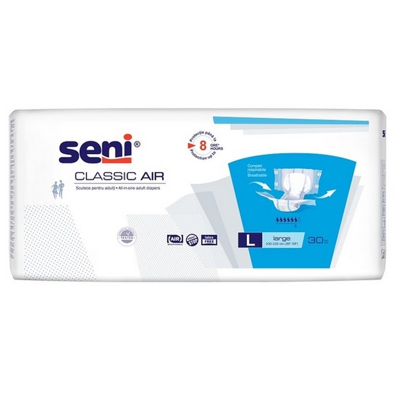 Scutece adulti Classic Air, Large, 30 bucati, Seni Scutece adulti Classic Air, Large, 30 bucati, Seni