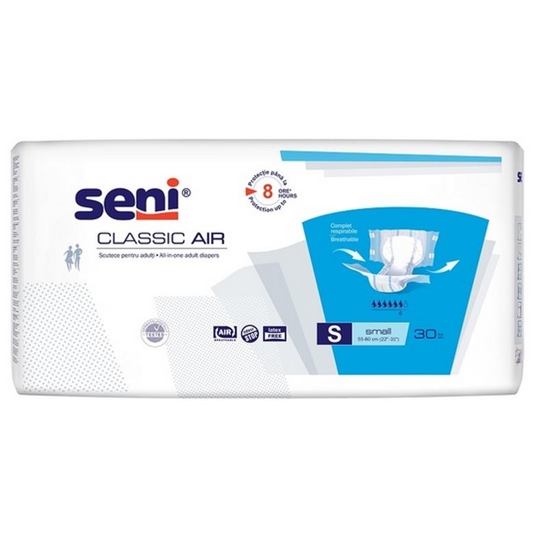 Scutece adulti Classic Air, Small, 30 bucati, Seni Scutece adulti Classic Air, Small, 30 bucati, Seni