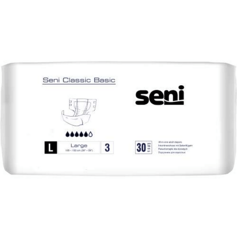 Scutece Classic Basic Large, 30bucati, Seni Scutece Classic Basic Large, 30bucati, Seni