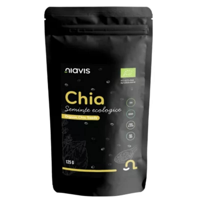 Chia seminte ecologice, 125 g, Niavis Chia seminte ecologice, 125 g, Niavis