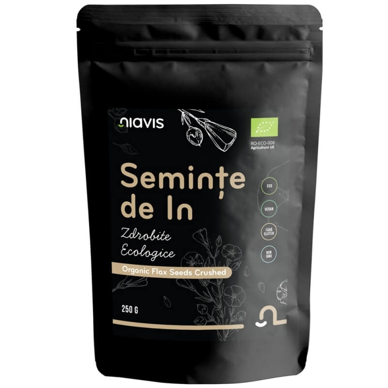 In seminte zdrobite ecologice, 250 g, Niavis In seminte zdrobite ecologice, 250 g, Niavis