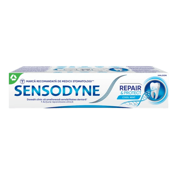 Pasta de dinti Repair & Protect Cool Mint, 75 ml, Sensodyne Pasta de dinti Repair & Protect Cool Mint, 75 ml, Sensodyne
