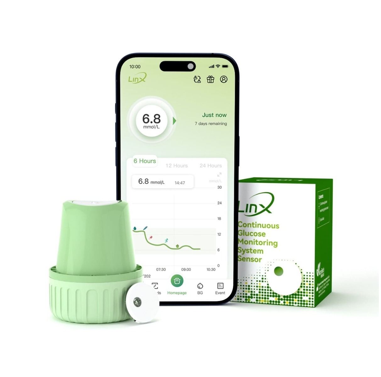 Senzor monitorizare glicemie 1 bucata + 1 plasture cadou, Linx
