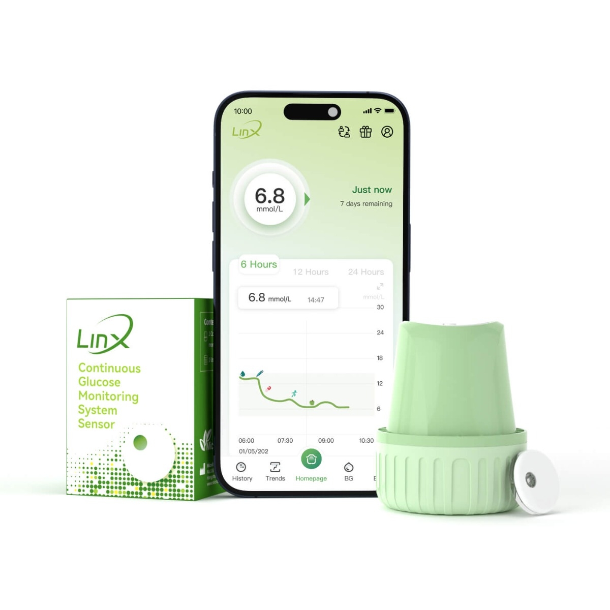 Senzor monitorizare glicemie 1 bucata + 1 plasture cadou, Linx