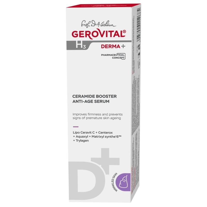 Ser antiage Ceramide Booster H3 Derma+, 15 ml, Gerovital Ser antiage Ceramide Booster H3 Derma+, 15 ml, Gerovital