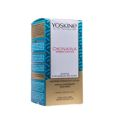 Ser dublu lift pentru fata si zona ochilor Okinawa Green Caviar, 30 ml, Yoskine Ser dublu lift pentru fata si zona ochilor Okinawa Green Caviar, 30 ml, Yoskine
