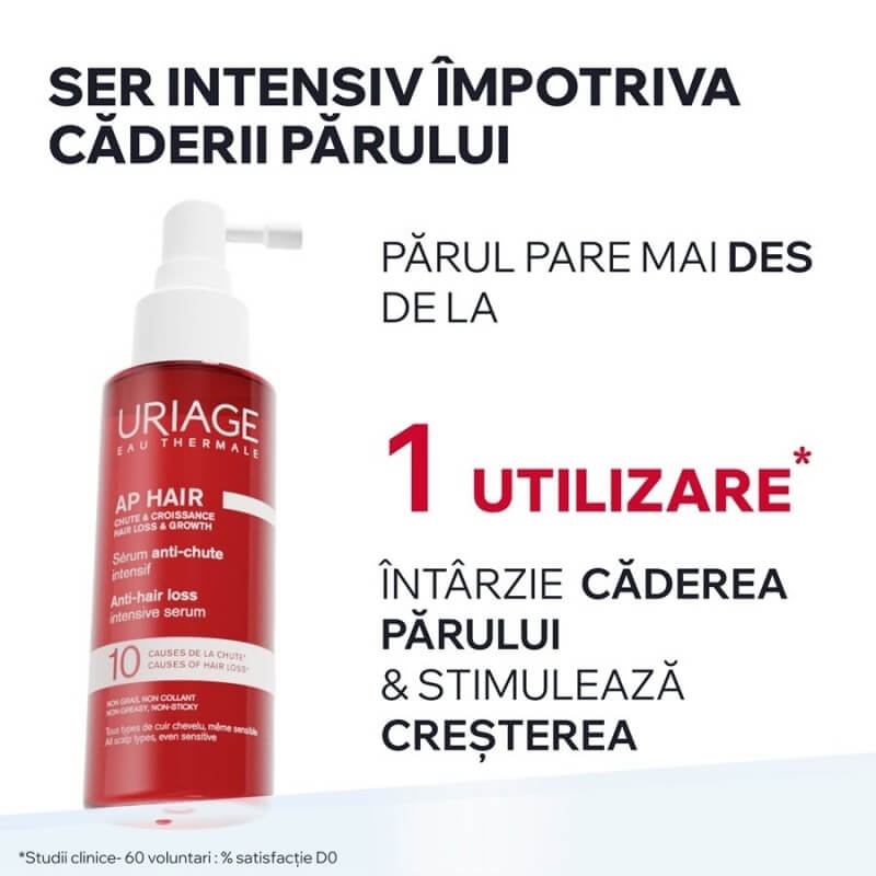 Ser impotriva caderii parului AP Hair, 100 ml, Uriage Ser impotriva caderii parului AP Hair, 100 ml, Uriage