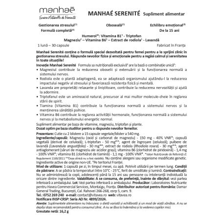 Serenite, 30 capsule, Manhae