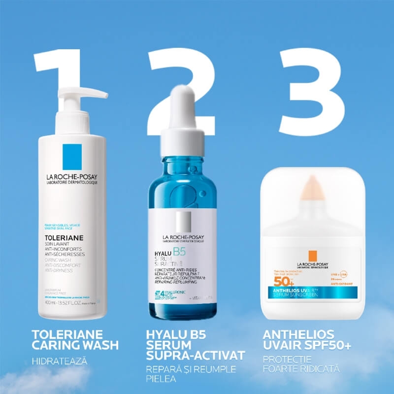 Serum de fata SPF 50+ Anthelios UVAir, 50 ml, La Roche-Posay
