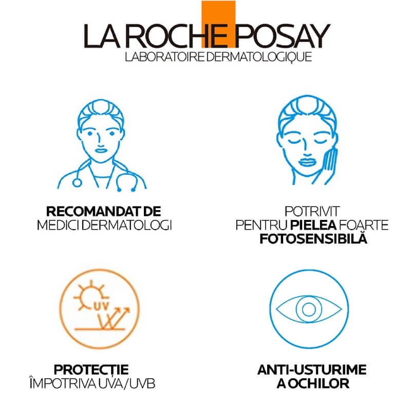 Serum de fata SPF 50+ Anthelios UVAir, 50 ml, La Roche-Posay