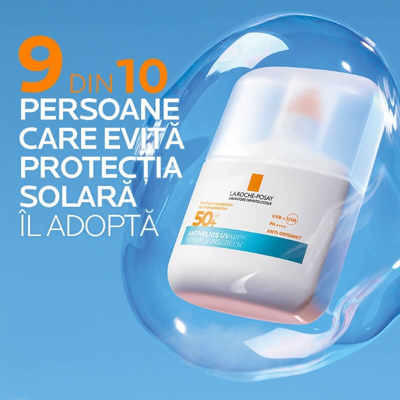 Serum de fata SPF 50+ Anthelios UVAir, 50 ml, La Roche-Posay