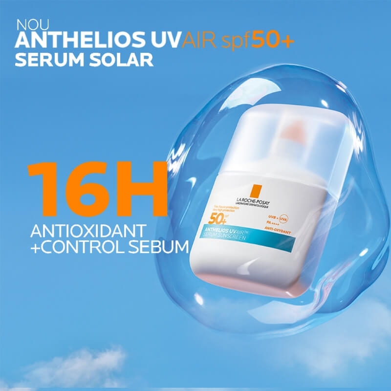 Serum de fata SPF 50+ Anthelios UVAir, 50 ml, La Roche-Posay