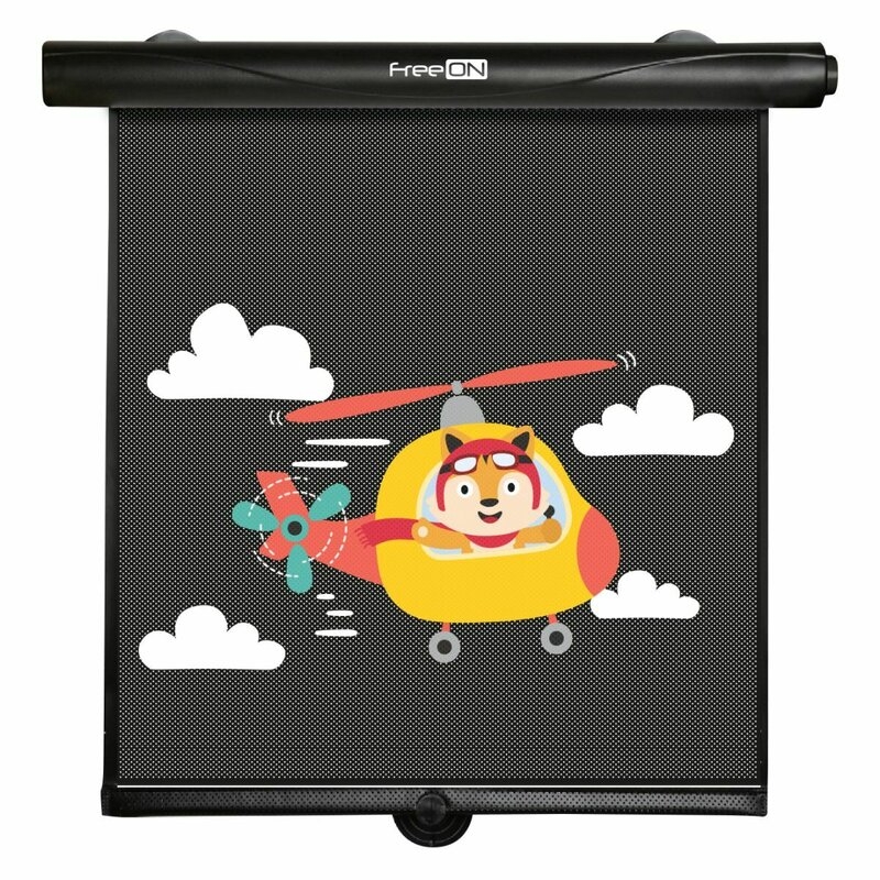 Set 2 parasolare auto, FreeOn, Retractabile, Functioneaza prin apasarea unui buton, Black Set 2 parasolare auto, FreeOn, Retractabile, Functioneaza prin apasarea unui buton, Black