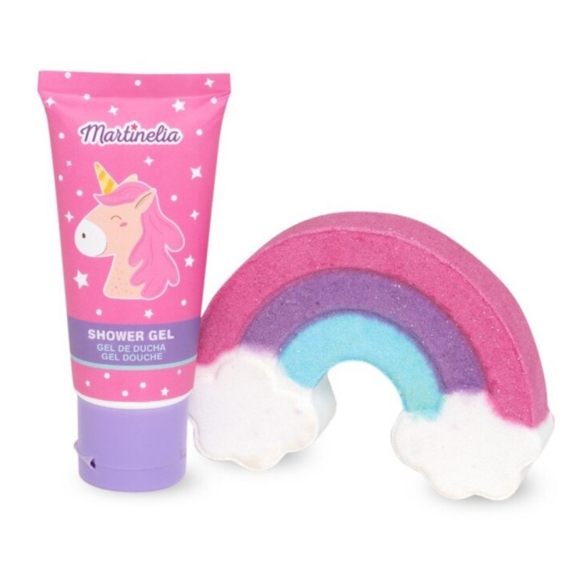 Set crema de corp si bomba de baie Little unicorn, Martinelia Set crema de corp si bomba de baie Little unicorn, Martinelia