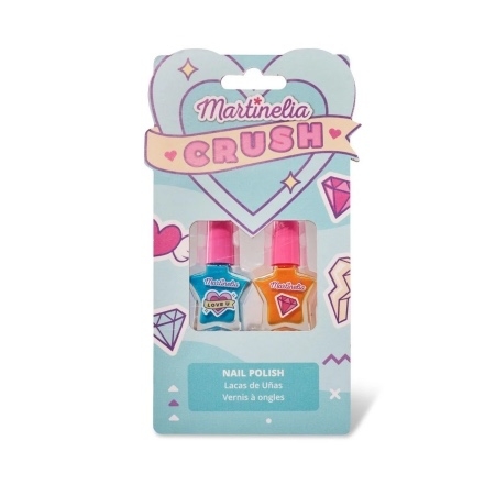 Set de 2 lacuri de unghii pentru copii Crush, diverse culori, 4 ml, Martinelia Set de 2 lacuri de unghii pentru copii Crush, diverse culori, 4 ml, Martinelia