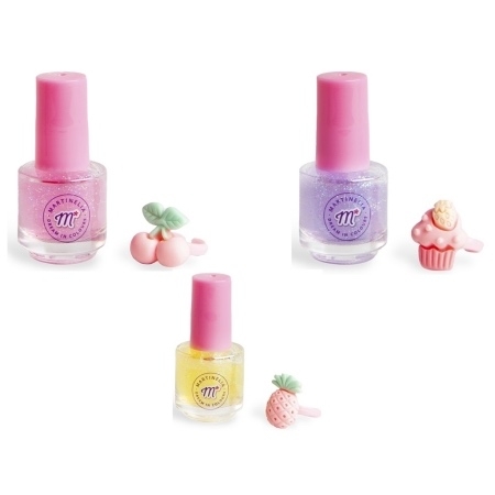 Set lac de unghii cu sclipici si inel Yummy, Martinelia