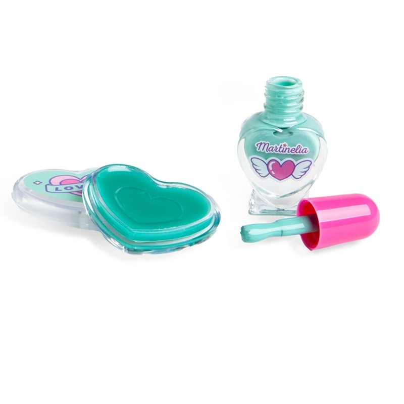 Set lac de unghii si luciu de buze Crush, Martinelia Set lac de unghii si luciu de buze Crush, Martinelia
