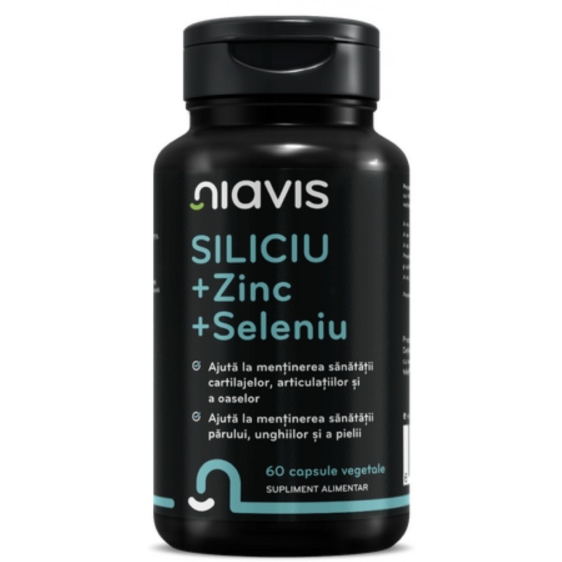 Siliciu + Zinc + Seleniu, 60 capsule, Niavis Siliciu + Zinc + Seleniu, 60 capsule, Niavis