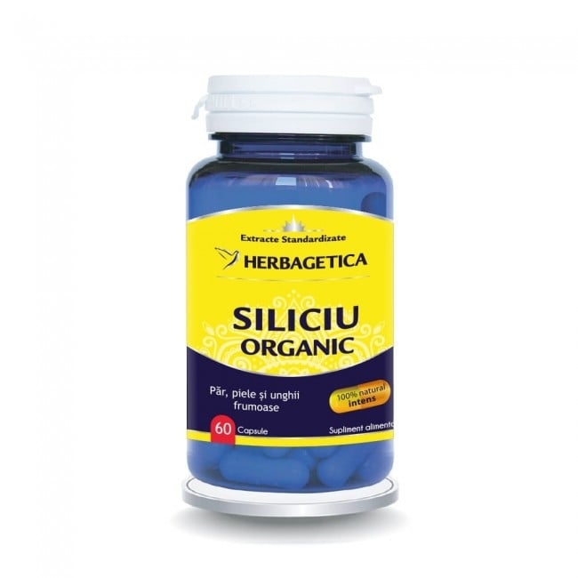 Siliciu Organic, 60 capsule, Herbagetica Siliciu Organic, 60 capsule, Herbagetica