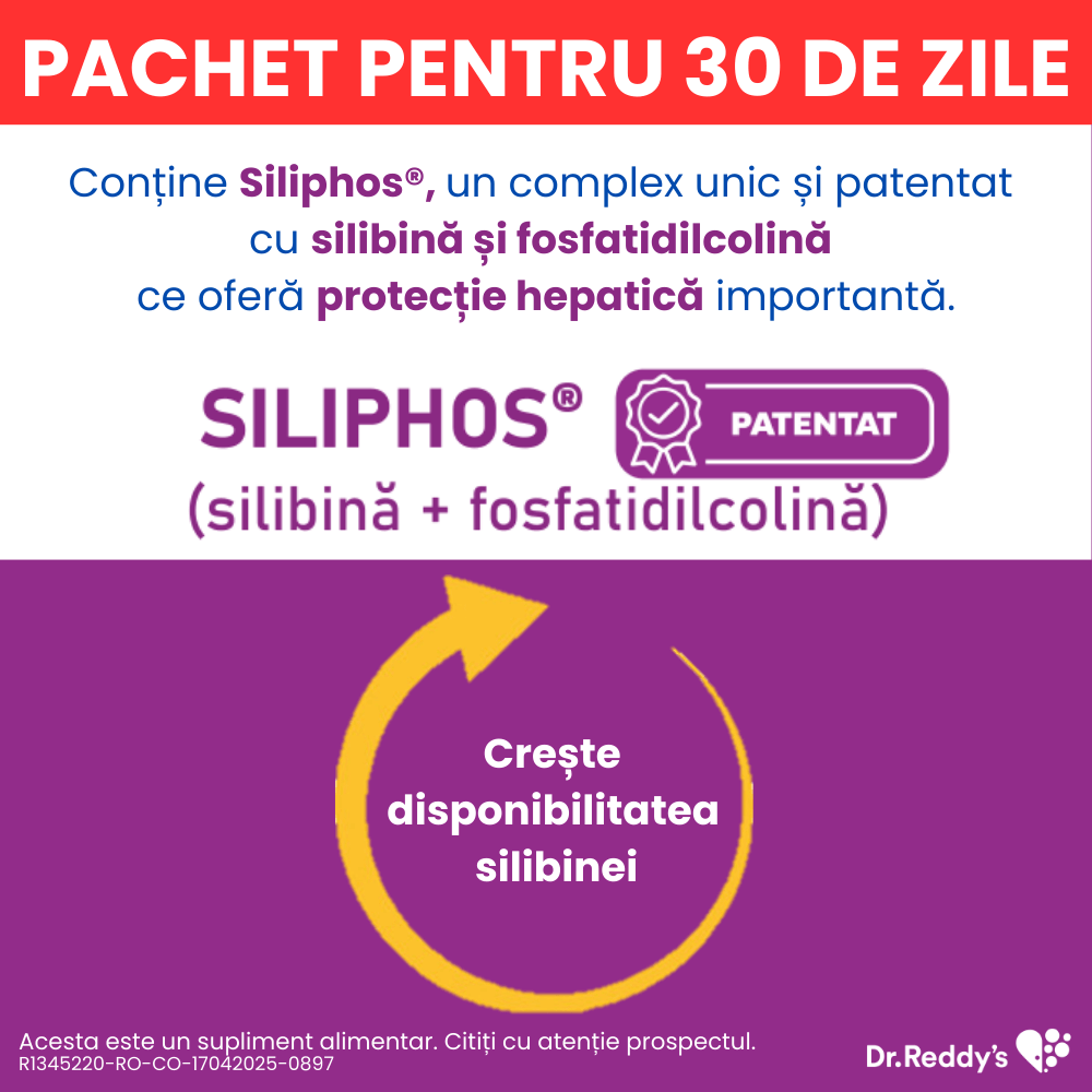 Pachet SilQ Forte, 15 + 15 capsule, Dr. Reddys Pachet SilQ Forte, 15 + 15 capsule, Dr. Reddys