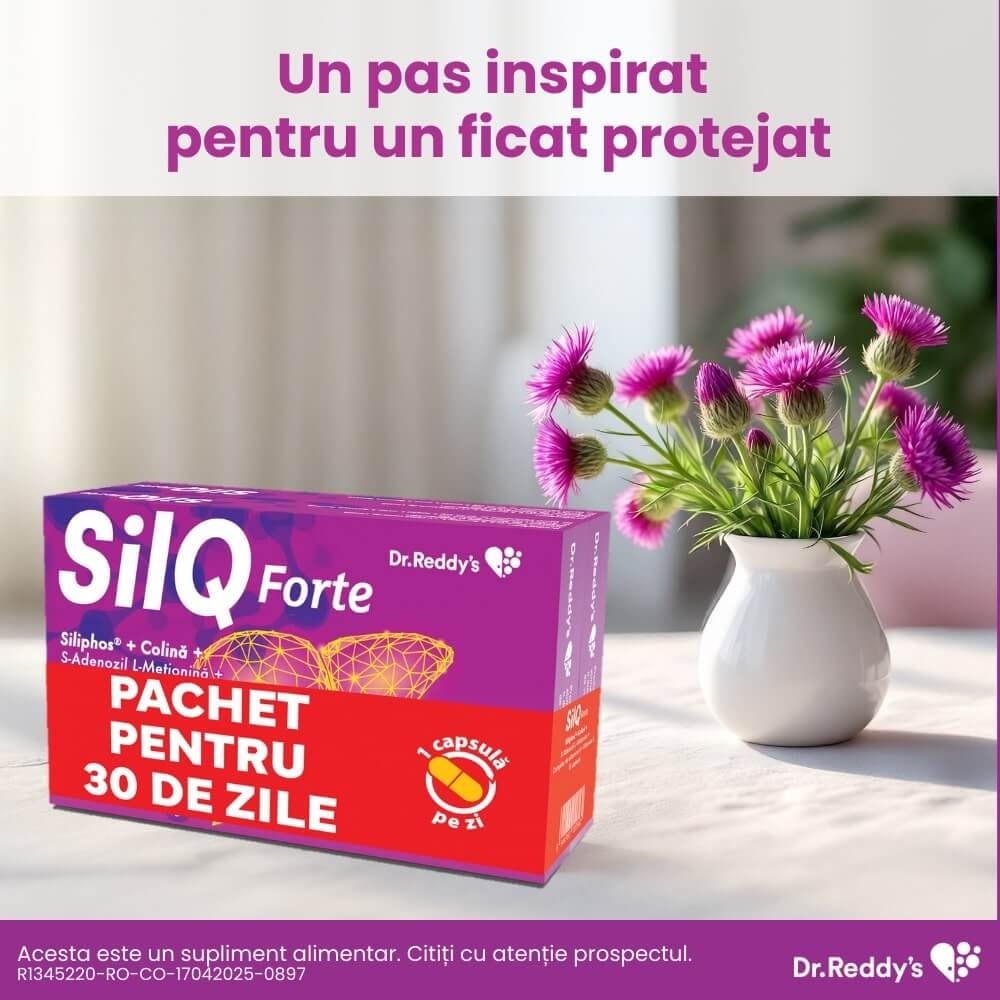 Pachet SilQ Forte, 15 + 15 capsule, Dr. Reddys Pachet SilQ Forte, 15 + 15 capsule, Dr. Reddys