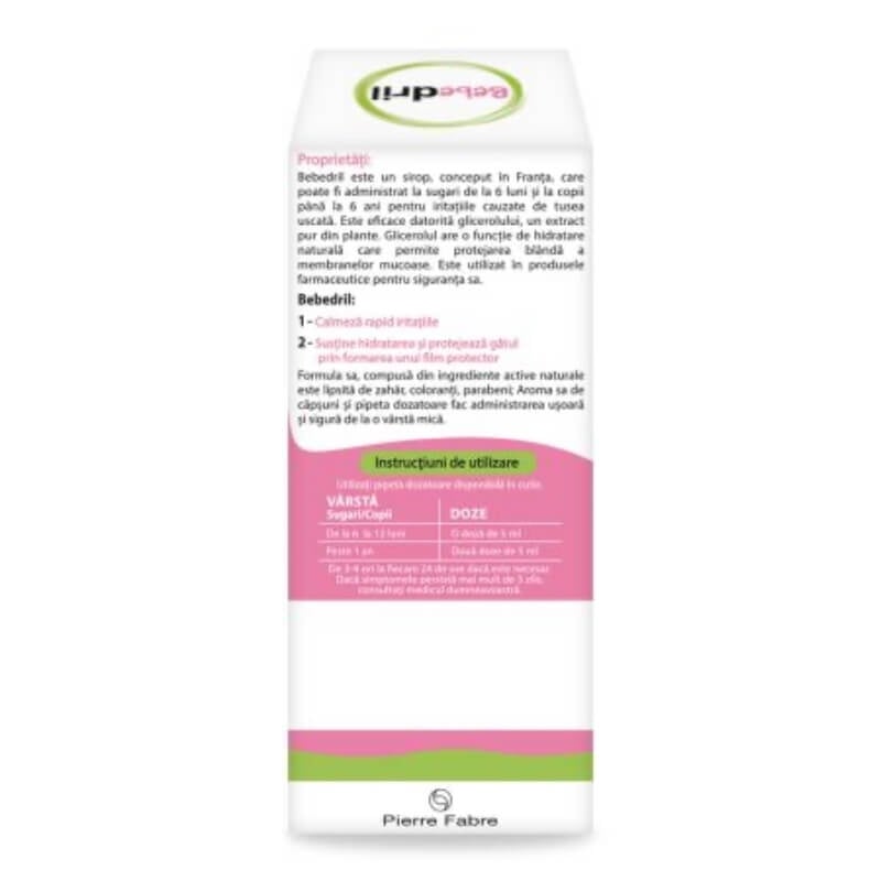Sirop Bebedril tuse uscata, 125 ml, Pierre Fabre