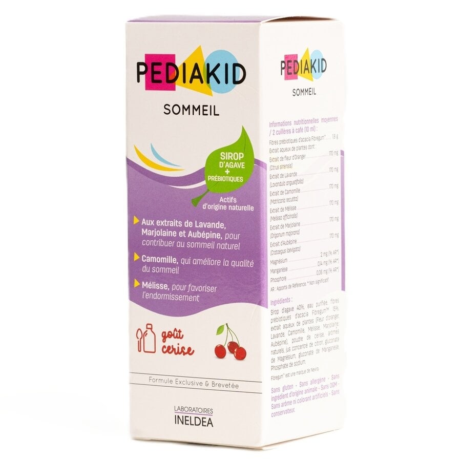 Sirop cu gust de cirese Sommeil, 125 ml, Pediakid