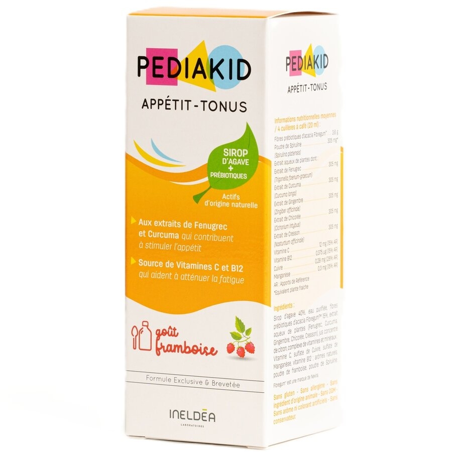 Sirop cu gust de zmeura Appetit Tonus, 125 ml, Pediakid