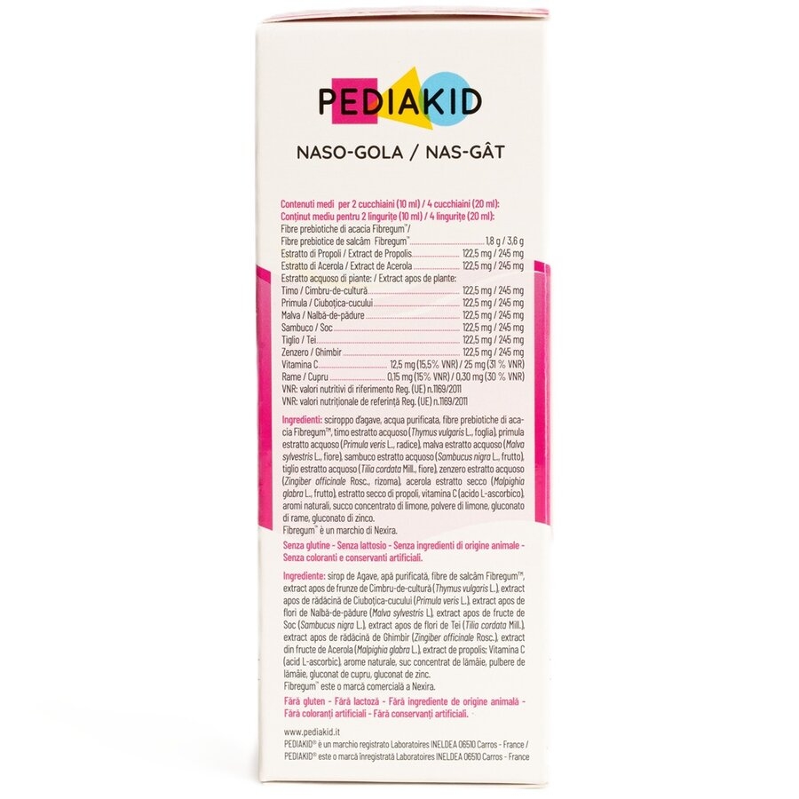 Sirop de miere si lamaie pentru raceala Nez-Gorge, 125 ml, Pediakid Sirop de miere si lamaie pentru raceala Nez-Gorge, 125 ml, Pediakid
