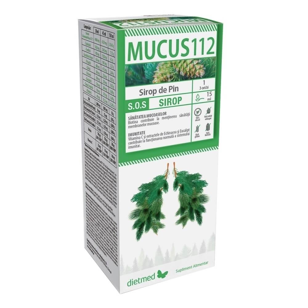Sirop de pin Mucus 112, 150 ml, Dietmed Sirop de pin Mucus 112, 150 ml, Dietmed