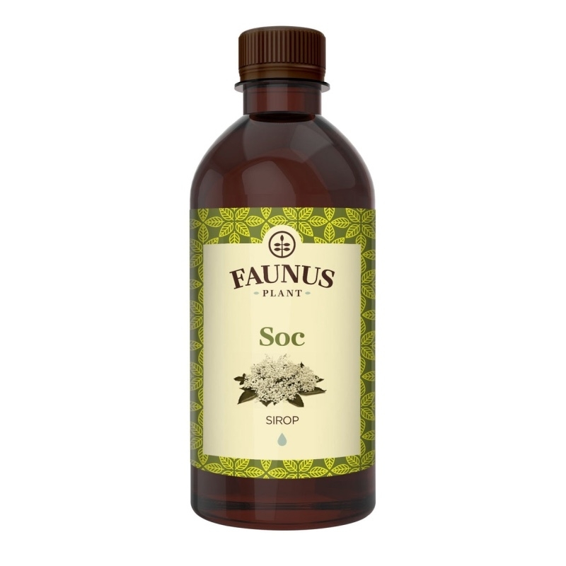 Sirop de soc, 500 ml, Faunus Plant Sirop de soc, 500 ml, Faunus Plant