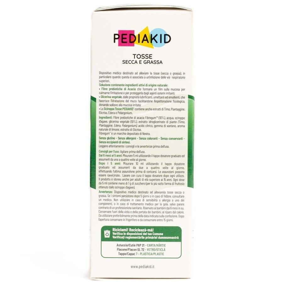 Sirop pentru tuse seaca si productiva, 125 ml, Pediakid Sirop pentru tuse seaca si productiva, 125 ml, Pediakid