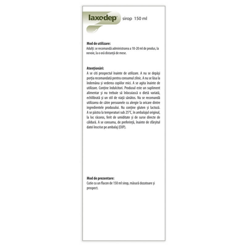 Sirop pentru copii Laxodep, 150 ml, Dr. Phyto