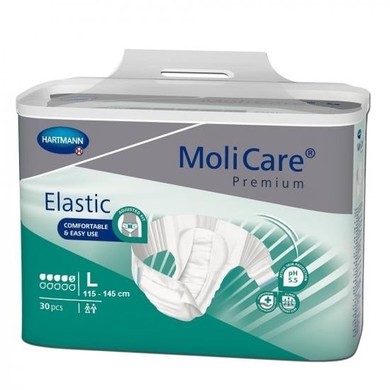 Molicare - Premium Elastic scutece 5 picaturi L 30buc Molicare - Premium Elastic scutece 5 picaturi L 30buc