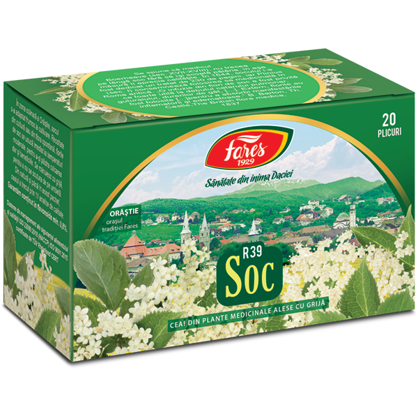 Ceai soc 20plicuri, Fares